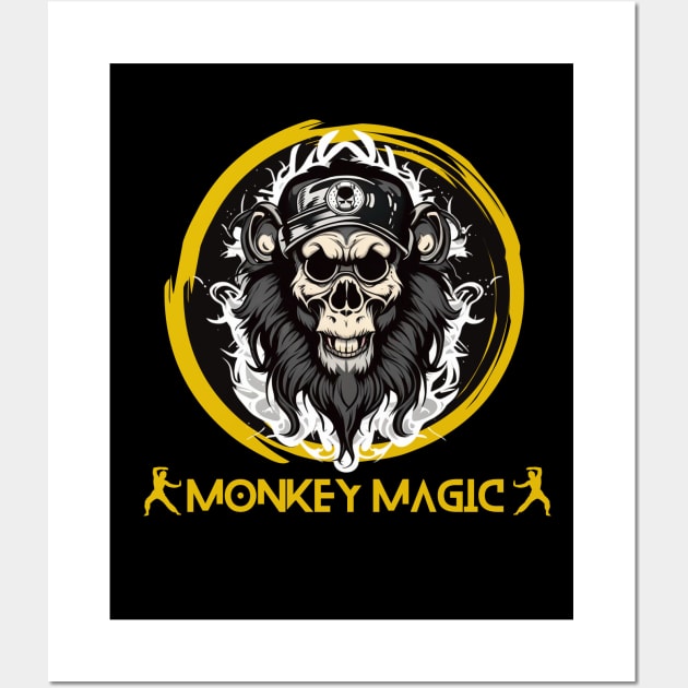 Monkey Magic kung Fu legend Wall Art by Teessential